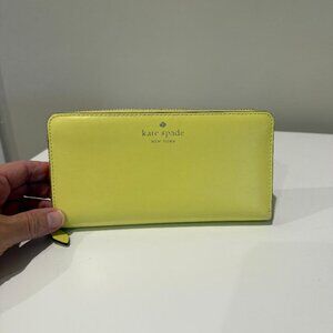 Kate Spade Lacey Continental Wallet – Yellow Lemon Zest